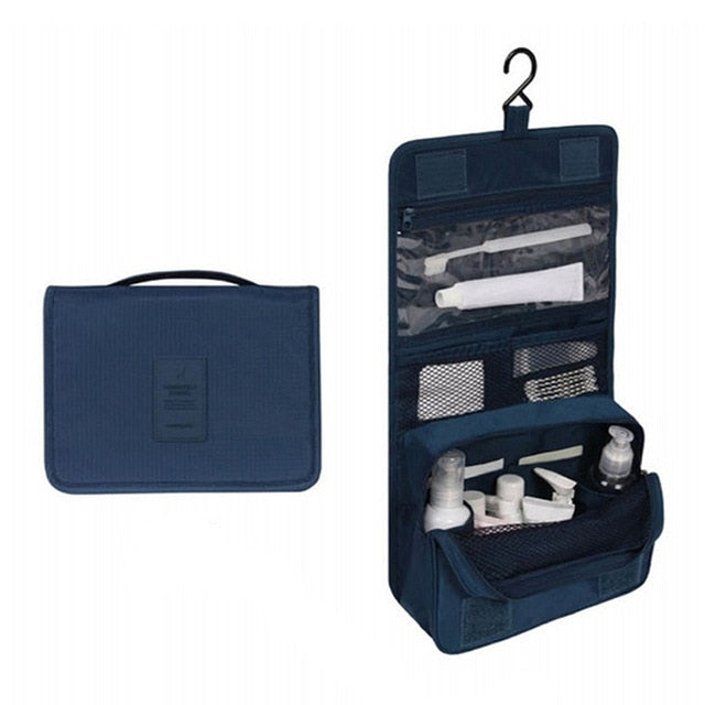 Variant image for Vandafvisende Toilettas Organizer med Flere Opbevaringsrum og Praktisk Ophanghaak – Kompakt 18,5 x 24 cm-8