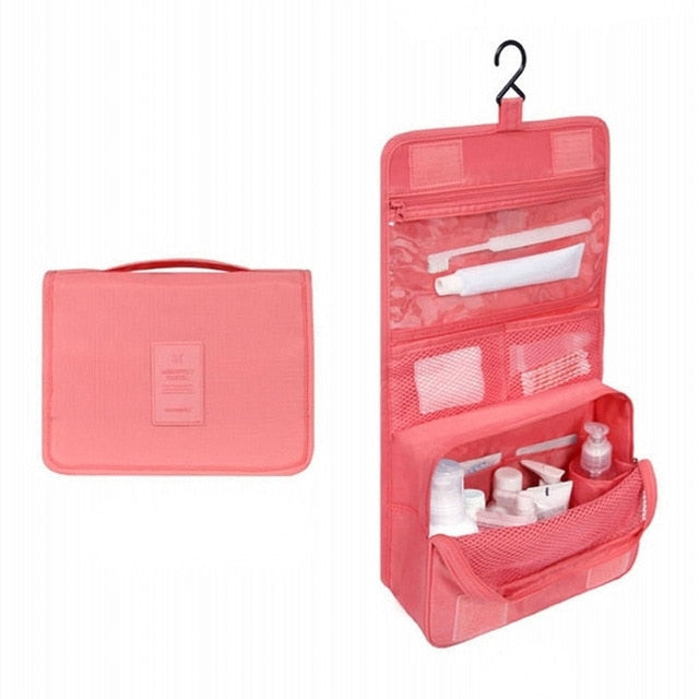 Variant image for Vandafvisende Toilettas Organizer med Flere Opbevaringsrum og Praktisk Ophanghaak – Kompakt 18,5 x 24 cm-19