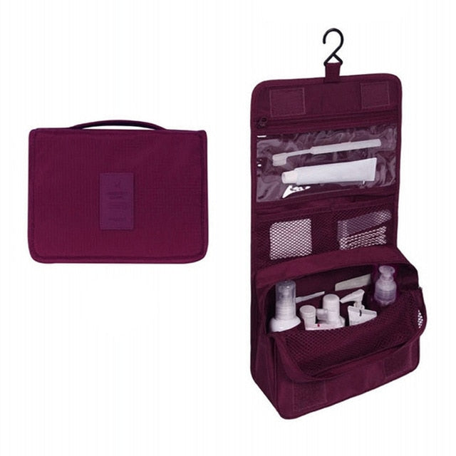 Variant image for Vandafvisende Toilettas Organizer med Flere Opbevaringsrum og Praktisk Ophanghaak – Kompakt 18,5 x 24 cm-18