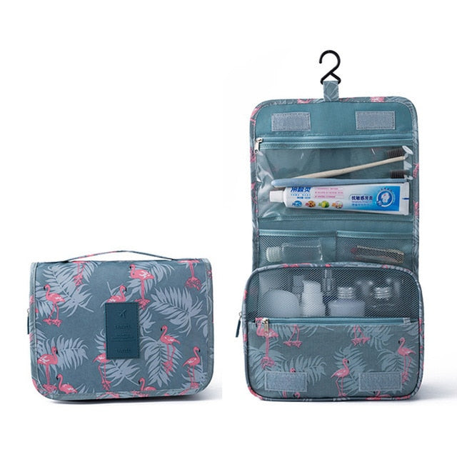 Variant image for Vandafvisende Toilettas Organizer med Flere Opbevaringsrum og Praktisk Ophanghaak – Kompakt 18,5 x 24 cm-12