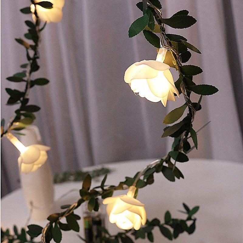 VineSpark - Løvede, blomstrende ranker af LED-lys