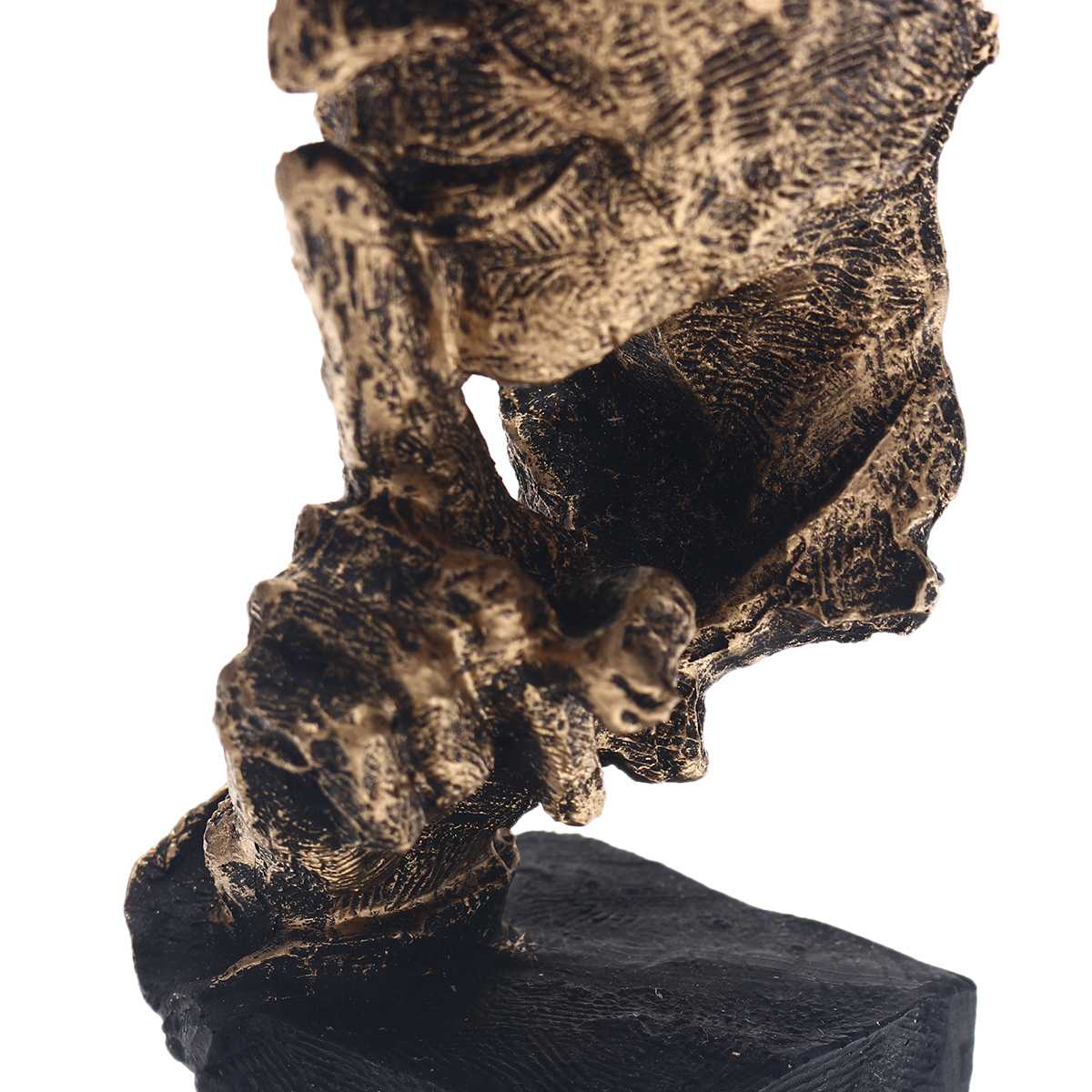 Abstrakt Guld Skulptur i Høj Kvalitet – Unik Indretning til Moderne og Klassiske Rum-5