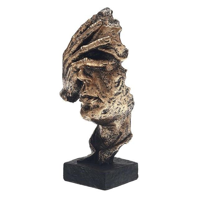 Variant image for Abstrakt Guld Skulptur i Høj Kvalitet – Unik Indretning til Moderne og Klassiske Rum-2