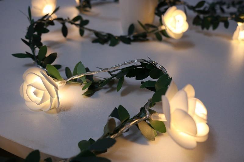 VineSpark - Løvede, blomstrende ranker af LED-lys