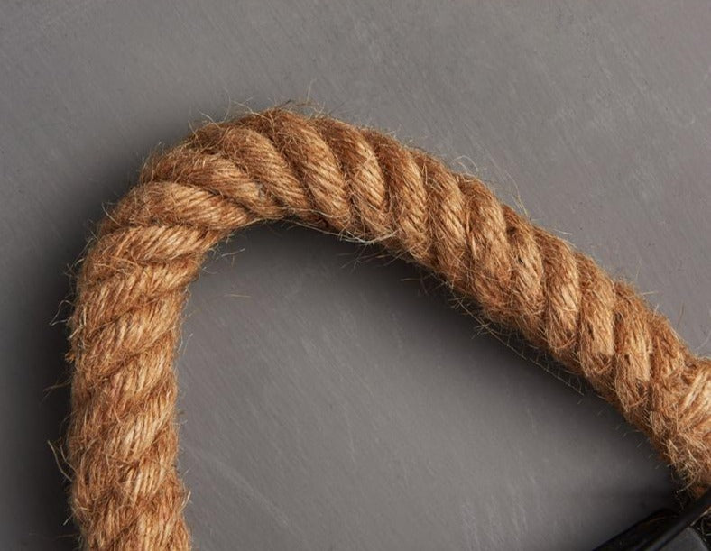 TwineLuxe - Vintage Rope Wall Light - Jern- og rebdesign i industriel stil