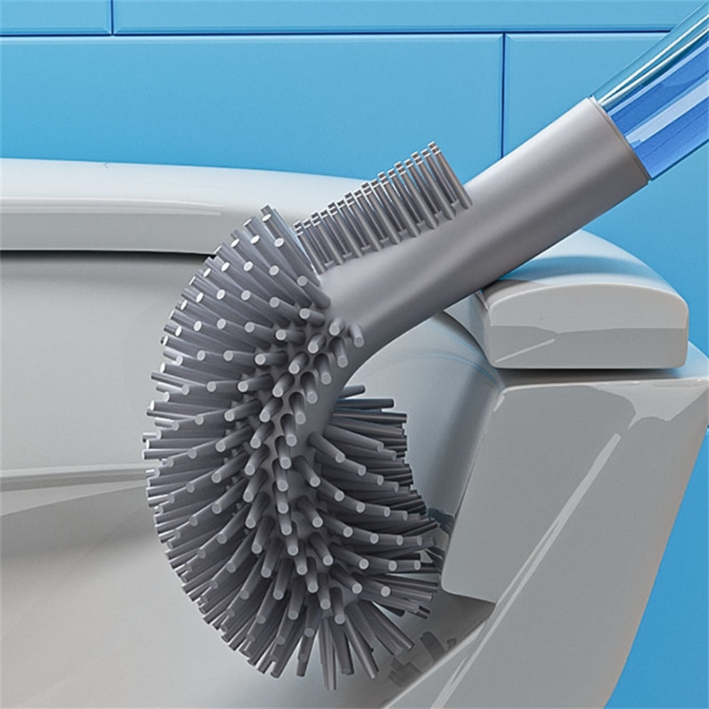 SaniClean - 2-i-1 sæbedispenser toiletbørste