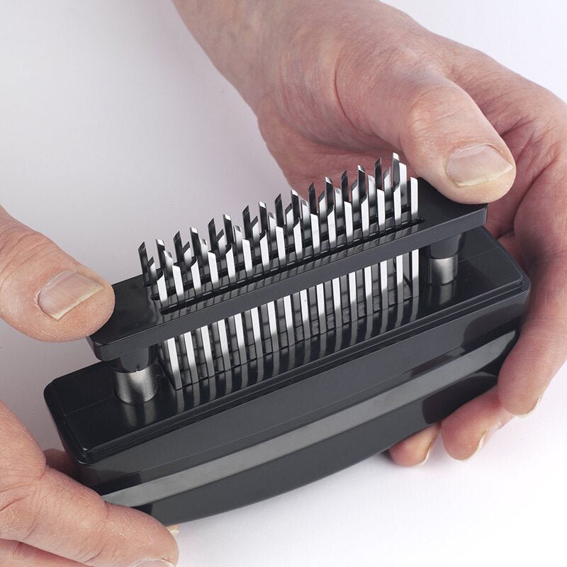 TenderMaster - Kødrulle i rustfrit stål - Heavy-Duty, Easy Grip, køkkenredskaber