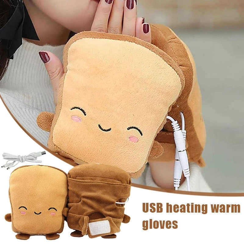 WarmBuddy - Toast Shape fingerløse håndvarmerhandsker