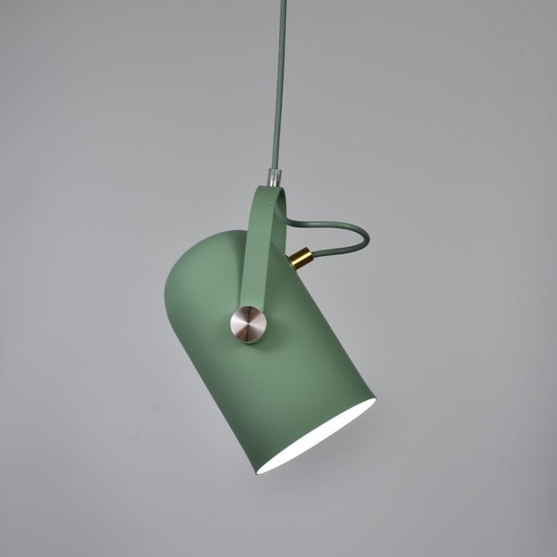 Variant image for Moderne Nordic Hængelampe med Justerbar Vinkel og Minimalistisk Design – Aluminium i Mat Sort og Træfinish-7