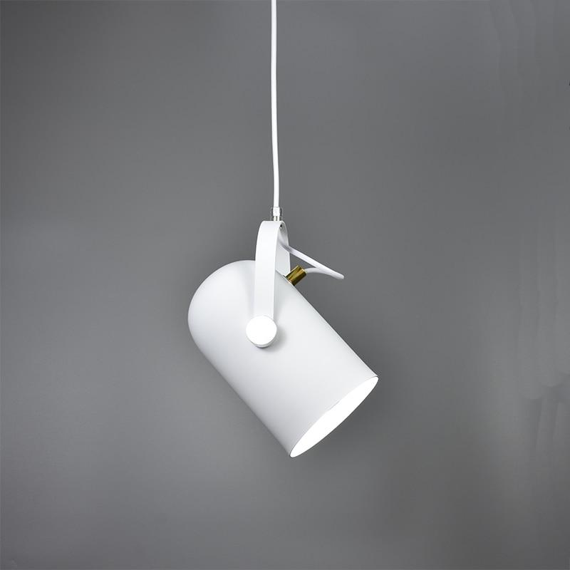Variant image for Moderne Nordic Hængelampe med Justerbar Vinkel og Minimalistisk Design – Aluminium i Mat Sort og Træfinish-13
