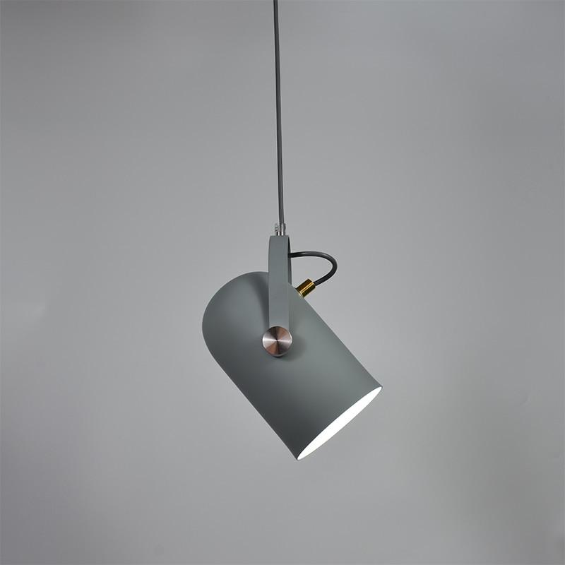 Variant image for Moderne Nordic Hængelampe med Justerbar Vinkel og Minimalistisk Design – Aluminium i Mat Sort og Træfinish-19