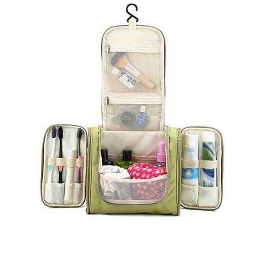 Premium Vandafvisende Toilettas Organizer med Flere Opbevaringsrum – Letvægts og Praktisk til Rejser, Sort 24 x 10,5 x 20,5 cm-2