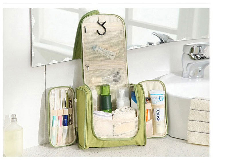 Premium Vandafvisende Toilettas Organizer med Flere Opbevaringsrum – Letvægts og Praktisk til Rejser, Sort 24 x 10,5 x 20,5 cm-3