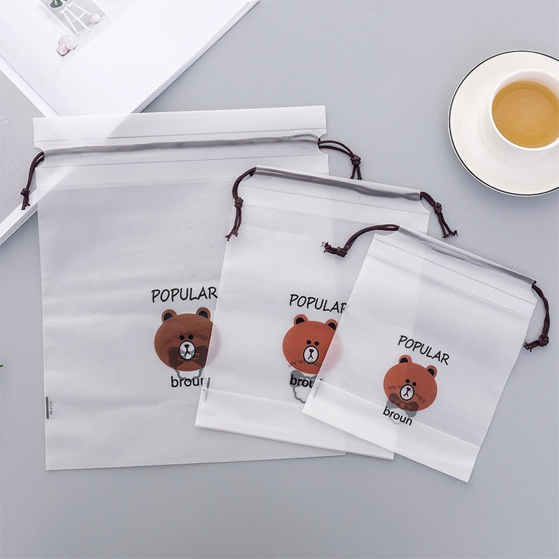 Transparent Organizer Deluxe – Sæt med 3 Opbevaringsposer til Makeup, Undertøj og Sko – Vandafvisende og Holdbart Design-5