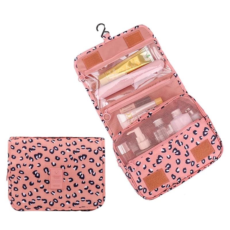 Vandafvisende Toilettas Organizer med Flere Opbevaringsrum og Praktisk Ophanghaak – Kompakt 18,5 x 24 cm-5