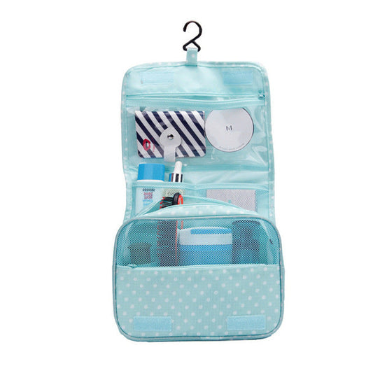Vandafvisende Toilettas Organizer med Flere Opbevaringsrum og Praktisk Ophanghaak – Kompakt 18,5 x 24 cm-1