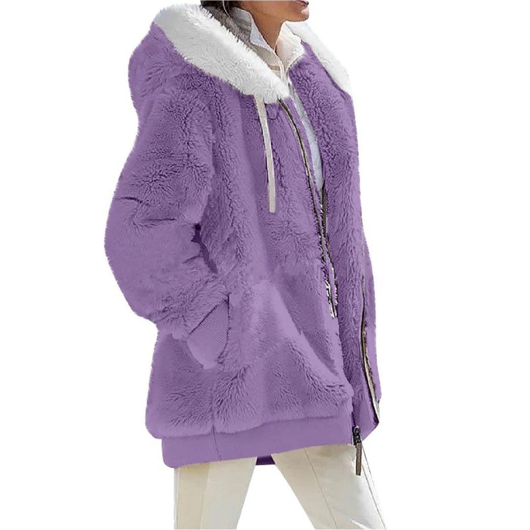 CozyChic - Cardigan i kashmirfleece | Slank og moderigtig