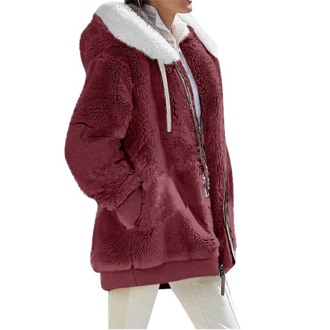 CozyChic - Cardigan i kashmirfleece | Slank og moderigtig