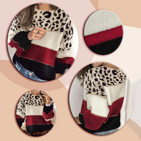 Camille - Elegant trøje med leopardprint | Komfort og bæredygtighed