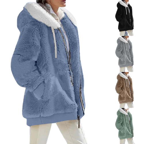 CozyChic - Cardigan i kashmirfleece | Slank og moderigtig
