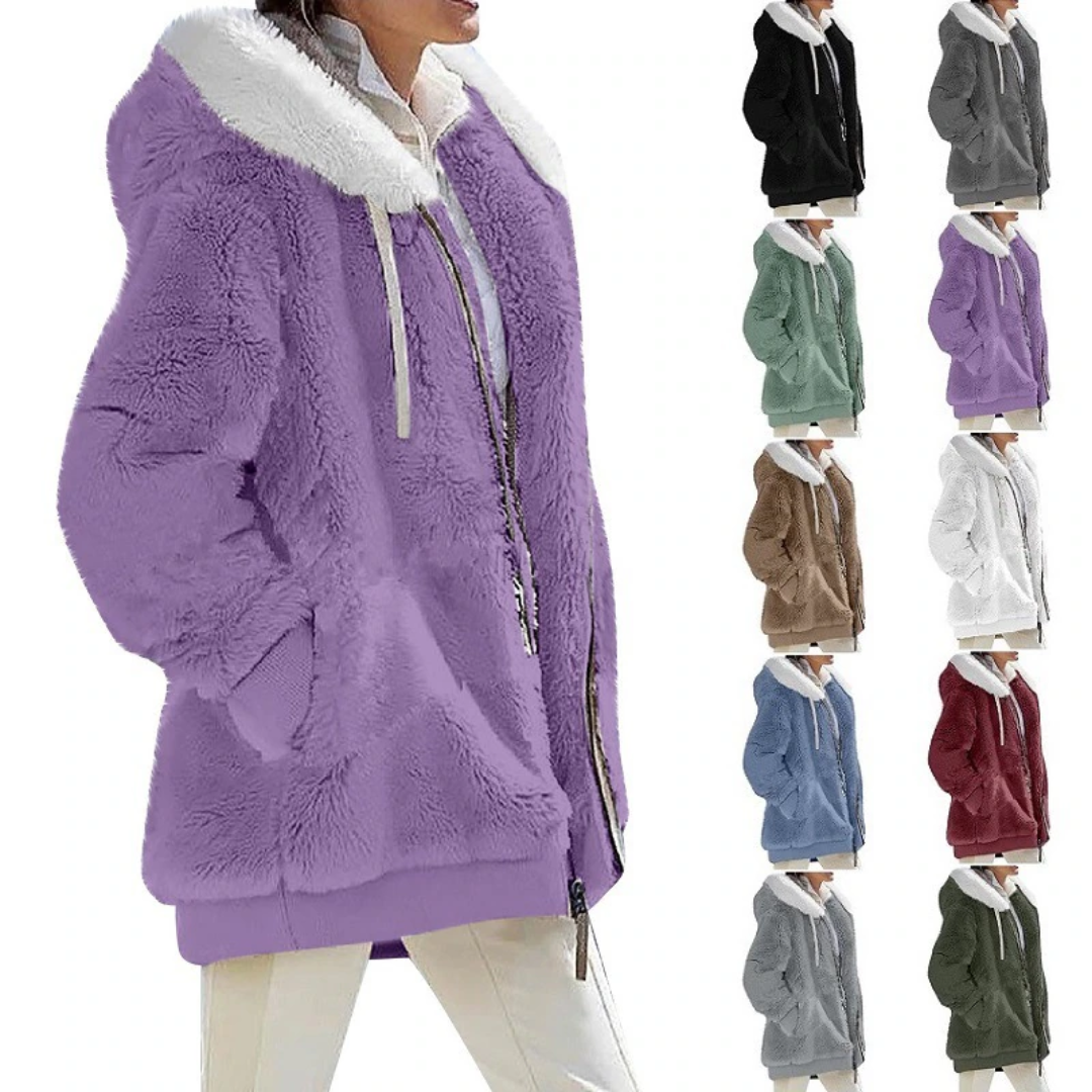 CozyChic - Cardigan i kashmirfleece | Slank og moderigtig