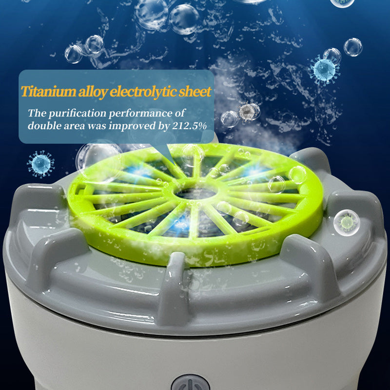 PureSpin Frugt- & Grøntsagsrenser | Kemikaliefri Hygiejne | USB Opladning | ABS & Silikone