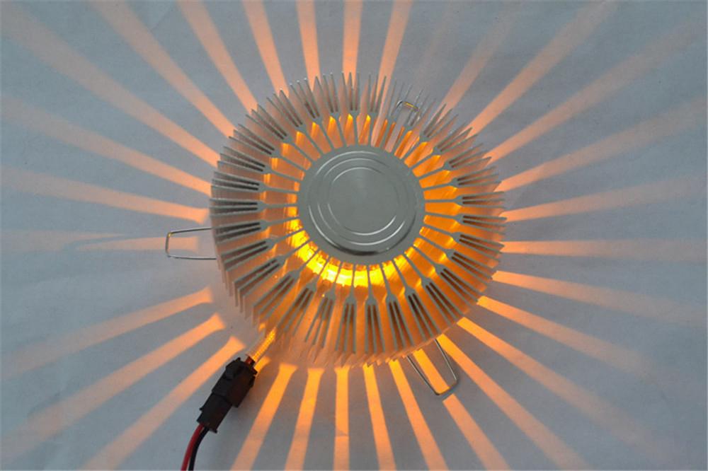 LumaRay - Sunburst Wall Lamp - Dekorativt stemningslys med solstråle-skyggeeffekt