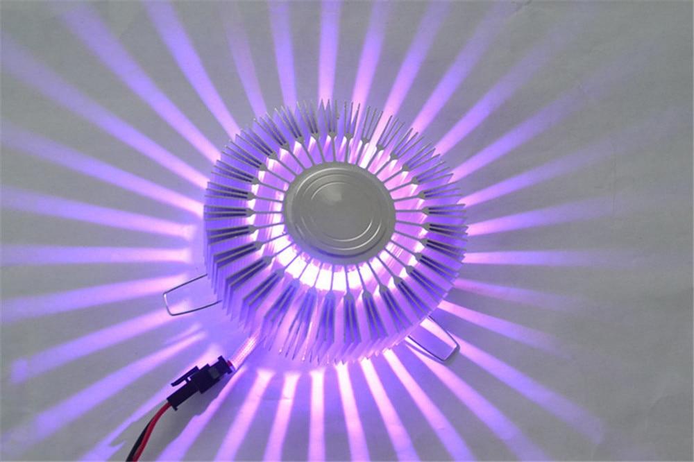 LumaRay - Sunburst Wall Lamp - Dekorativt stemningslys med solstråle-skyggeeffekt