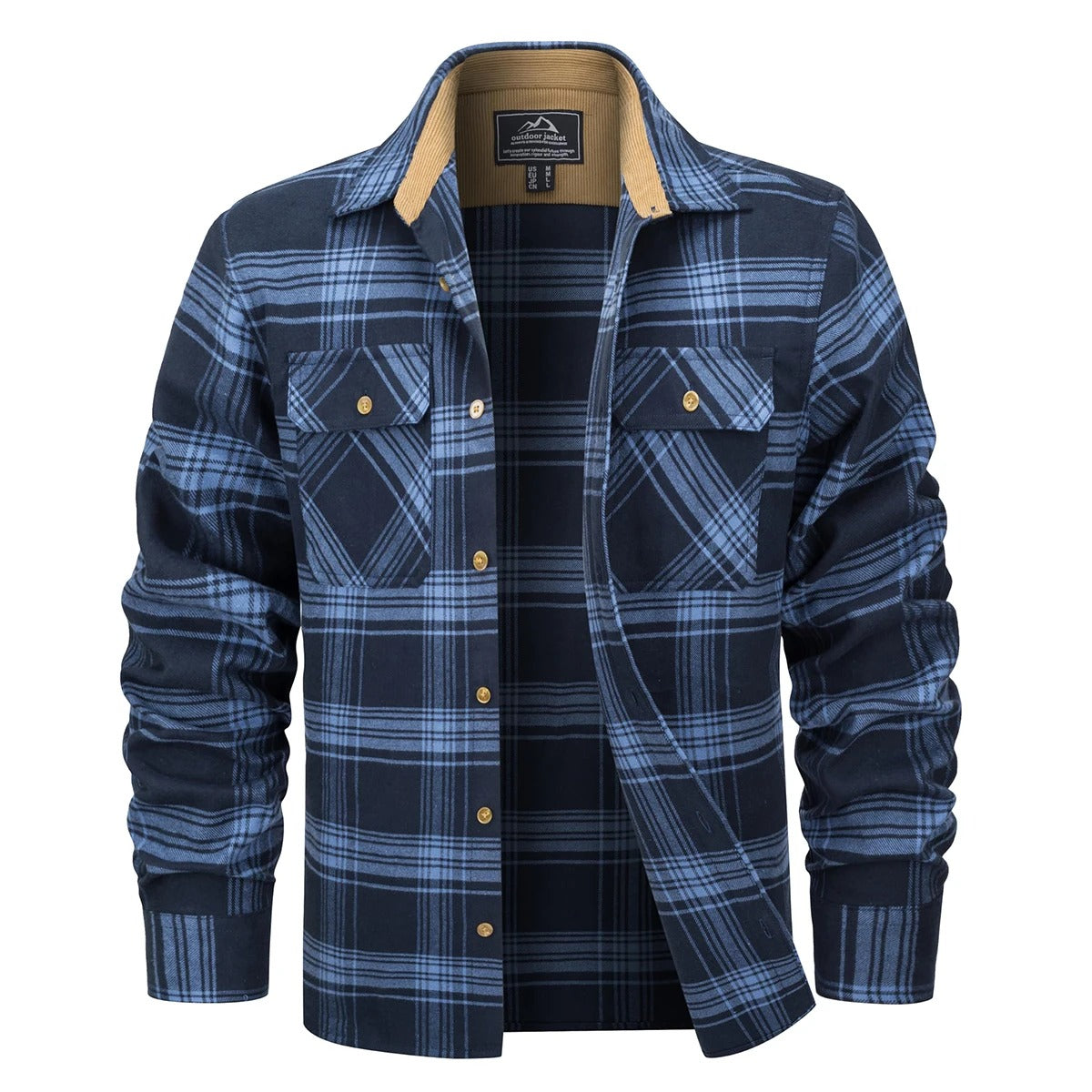 StyleComfort - Foret flannelskjorte til mænd | Varme og casual chic til kolde dage