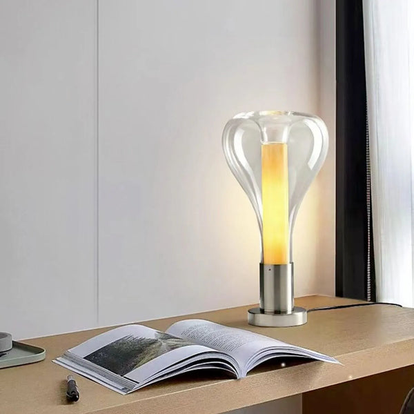 CalmAura - Art Creative bordlampe - Beroligende glasdesign for en afslappende atmosfære