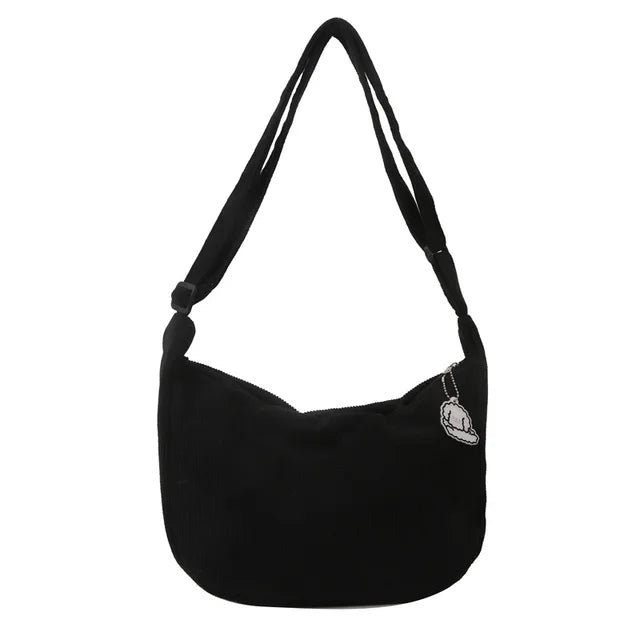 Variant image for Stor Skuldertaske Dame i Cordura – Rummelig Crossbody Taske til Hverdag og Fritid-7