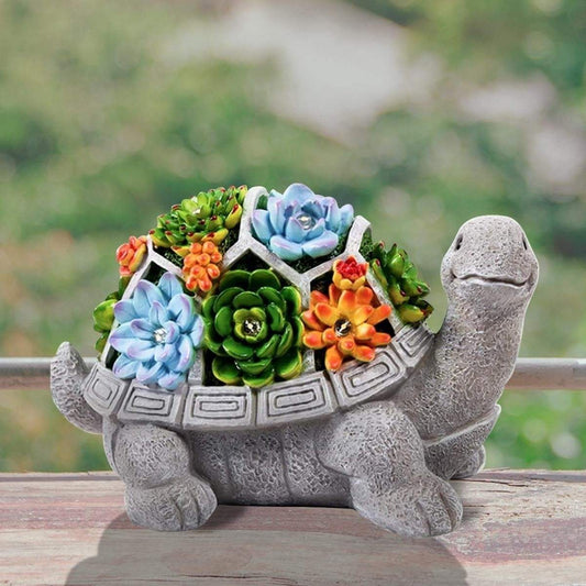 LumiTurtle - solcelledrevet skildpadde til magisk havebelysning