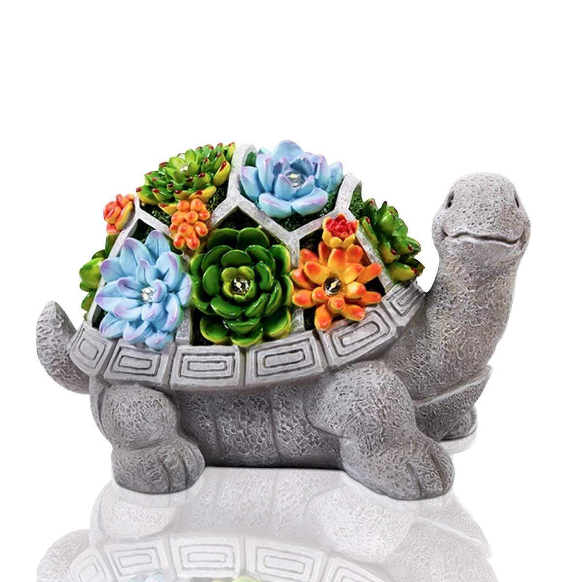 LumiTurtle - solcelledrevet skildpadde til magisk havebelysning
